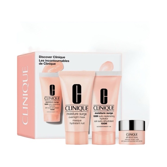 CLINIQUE Discover Clinique 3 Piece Set Moisture Surge All About Eyes 3 PCS Set - Picture 1 of 4